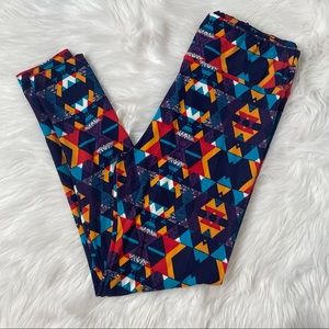 LuLaRoe Geometric Aztec Print Leggings Tall & Curvy